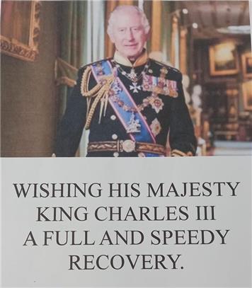 We wish His Majesty King Charles III a speedy recovery - We wish His Majesty King Charles III a speedy recovery